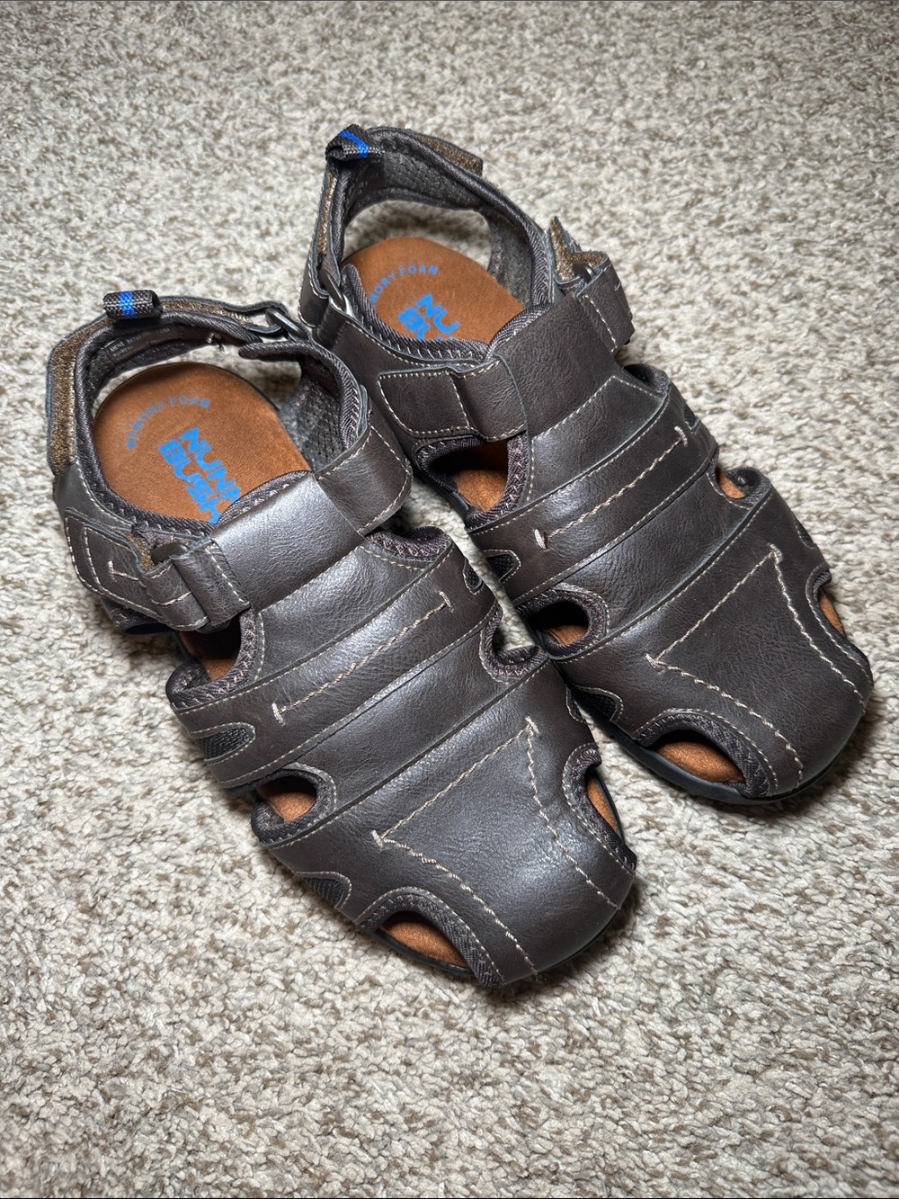 Nunn Bush Men's Rio Grande Closed Toe Fisherman Sandal Brown Size 10